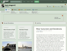Tablet Screenshot of black-dragon42.deviantart.com
