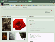 Tablet Screenshot of ninstock.deviantart.com