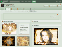 Tablet Screenshot of ivegotproblams.deviantart.com