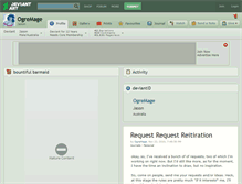 Tablet Screenshot of ogremage.deviantart.com