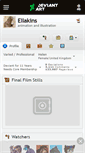 Mobile Screenshot of ellakins.deviantart.com