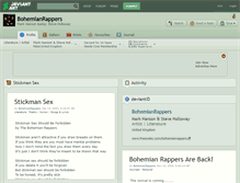 Tablet Screenshot of bohemianrappers.deviantart.com
