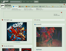 Tablet Screenshot of kidthink.deviantart.com