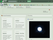 Tablet Screenshot of hmuk.deviantart.com