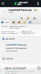 Mobile Screenshot of lonewolf-faraway.deviantart.com