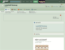 Tablet Screenshot of lonewolf-faraway.deviantart.com