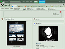 Tablet Screenshot of andredk.deviantart.com