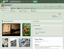 Tablet Screenshot of berenice-v.deviantart.com