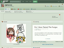 Tablet Screenshot of nighteevee.deviantart.com
