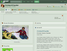 Tablet Screenshot of christianwchandler.deviantart.com