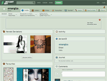 Tablet Screenshot of emangiza.deviantart.com