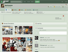 Tablet Screenshot of deniscaron.deviantart.com