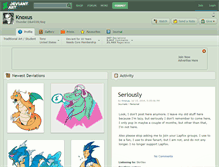 Tablet Screenshot of knoxus.deviantart.com