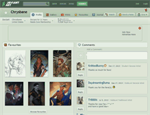 Tablet Screenshot of chrysbane.deviantart.com