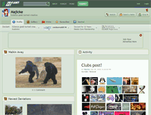 Tablet Screenshot of majicke.deviantart.com