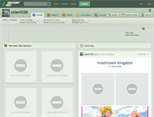 Tablet Screenshot of cctech220.deviantart.com