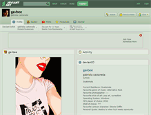 Tablet Screenshot of gavbee.deviantart.com
