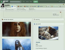 Tablet Screenshot of jessink.deviantart.com