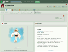 Tablet Screenshot of iiloveaniime.deviantart.com