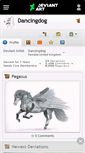 Mobile Screenshot of dancingdog.deviantart.com