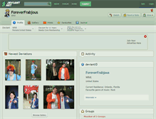 Tablet Screenshot of foreverfrabjous.deviantart.com