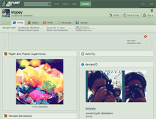 Tablet Screenshot of imjoey.deviantart.com