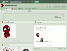 Tablet Screenshot of pervydeadpoolplz.deviantart.com