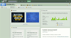Desktop Screenshot of christian-art.deviantart.com