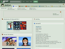 Tablet Screenshot of deathsun.deviantart.com
