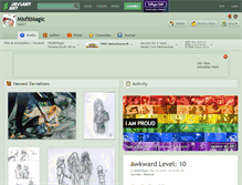 Tablet Screenshot of misfitmagic.deviantart.com