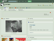 Tablet Screenshot of d-morrigan.deviantart.com