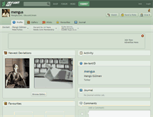 Tablet Screenshot of mengus.deviantart.com