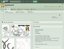 Tablet Screenshot of kiomieleanet.deviantart.com