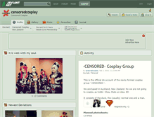 Tablet Screenshot of censoredcosplay.deviantart.com