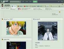 Tablet Screenshot of naruble.deviantart.com