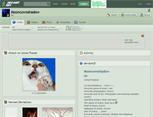 Tablet Screenshot of mooncowsshadow.deviantart.com