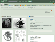 Tablet Screenshot of draugr.deviantart.com