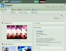 Tablet Screenshot of lomosapien.deviantart.com