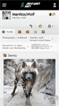 Mobile Screenshot of manitouwolf.deviantart.com