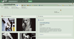 Desktop Screenshot of iwannadobadthings.deviantart.com