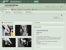 Tablet Screenshot of iwannadobadthings.deviantart.com