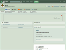Tablet Screenshot of kmvl.deviantart.com