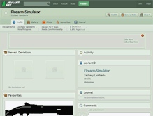 Tablet Screenshot of firearm-simulator.deviantart.com