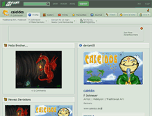 Tablet Screenshot of caleidos.deviantart.com