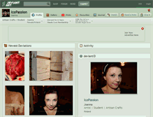 Tablet Screenshot of icepassion.deviantart.com