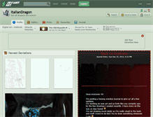 Tablet Screenshot of italiandragon.deviantart.com