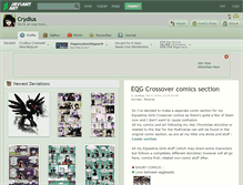Tablet Screenshot of crydius.deviantart.com