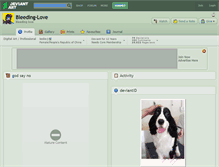 Tablet Screenshot of bleeding-love.deviantart.com