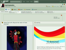 Tablet Screenshot of mammamains.deviantart.com