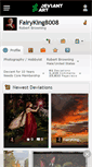 Mobile Screenshot of fairyking8008.deviantart.com